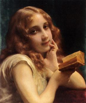 埃蒂安 阿道夫 皮奧特 A Little Girl Reading 埃蒂安 阿道夫 皮奧特 A Little Girl Reading